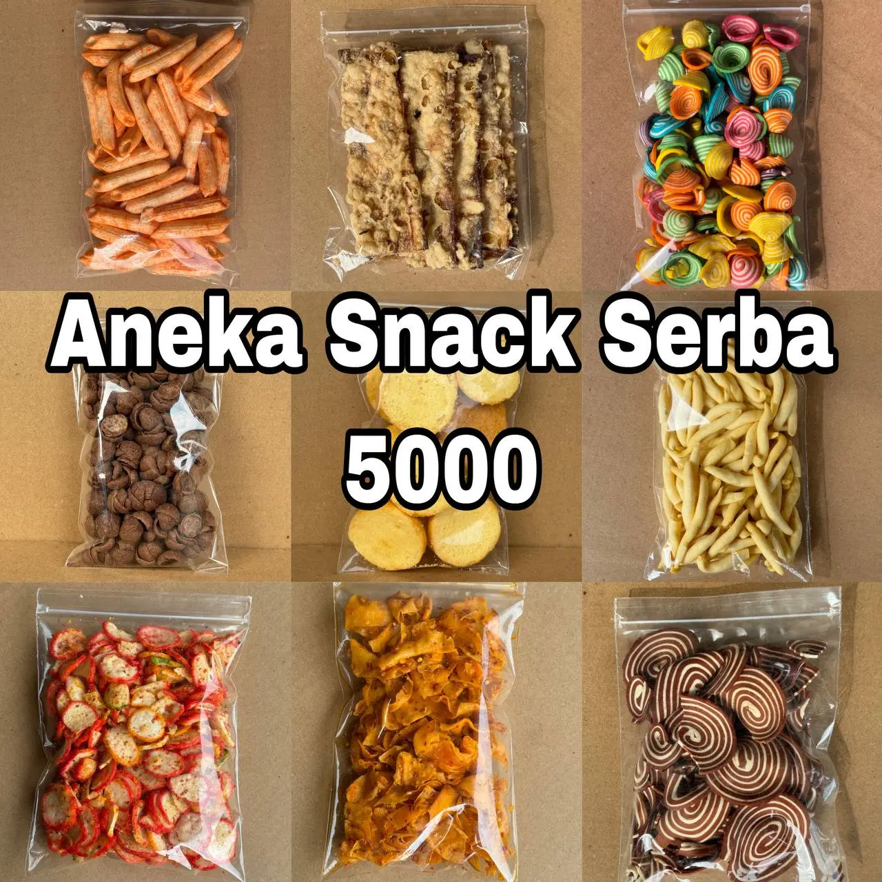Aneka Snack Serba 5000 / Cemilan Serba 5rb Vika Snack