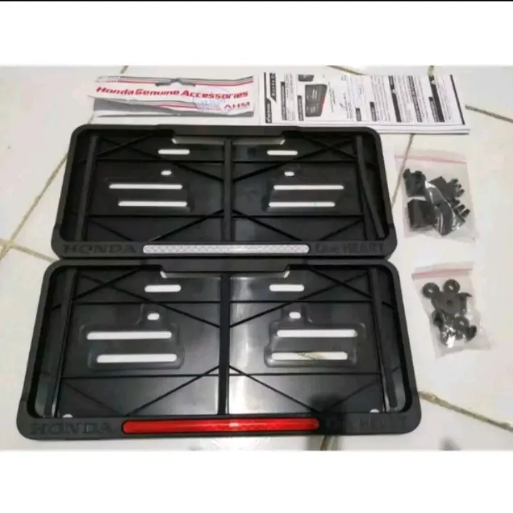 Cover Tempat Dudukan Plat Nomor kendaraan Motor Original Honda 100% Asli AHM 2