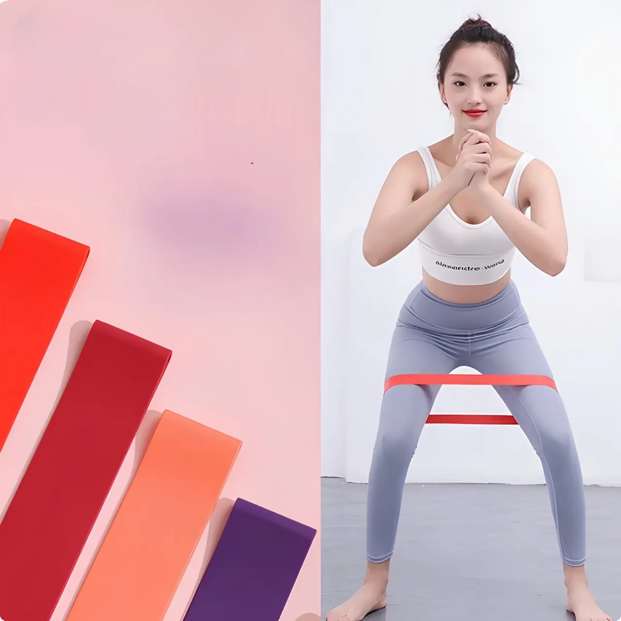 Yoga Officia Alat Olahraga Tali Karet Yoga Streching Tebal Multifungsi EY02