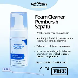 Foam cleaner BubbleGum by Colombus | Shoe cleaner pembersih sepatu instan