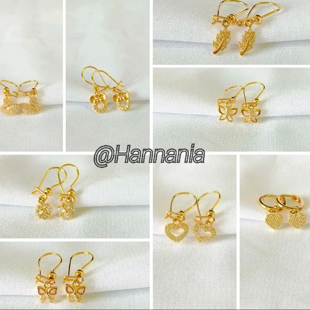 ANTING PENDEK JURAI anti luntur anti gatal juntai gantung love