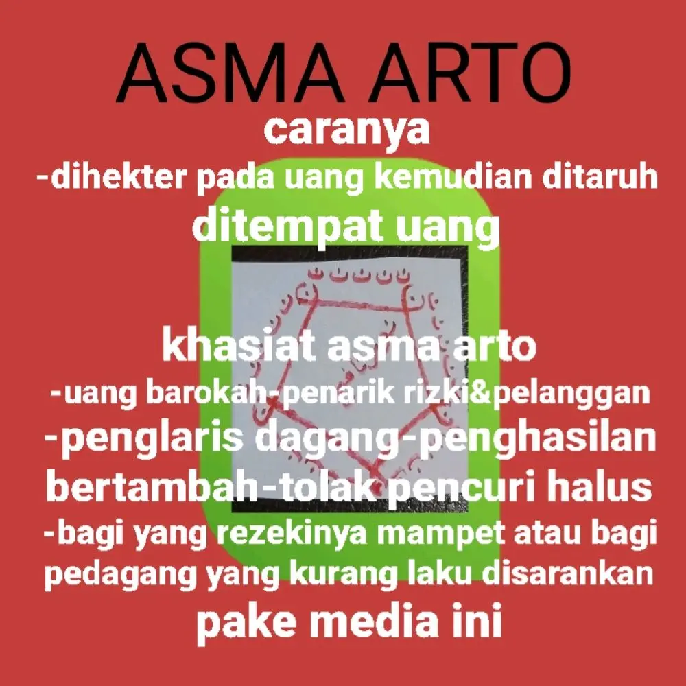 Asma Arto Cukup Ditempel Diuang - Model Terbaru