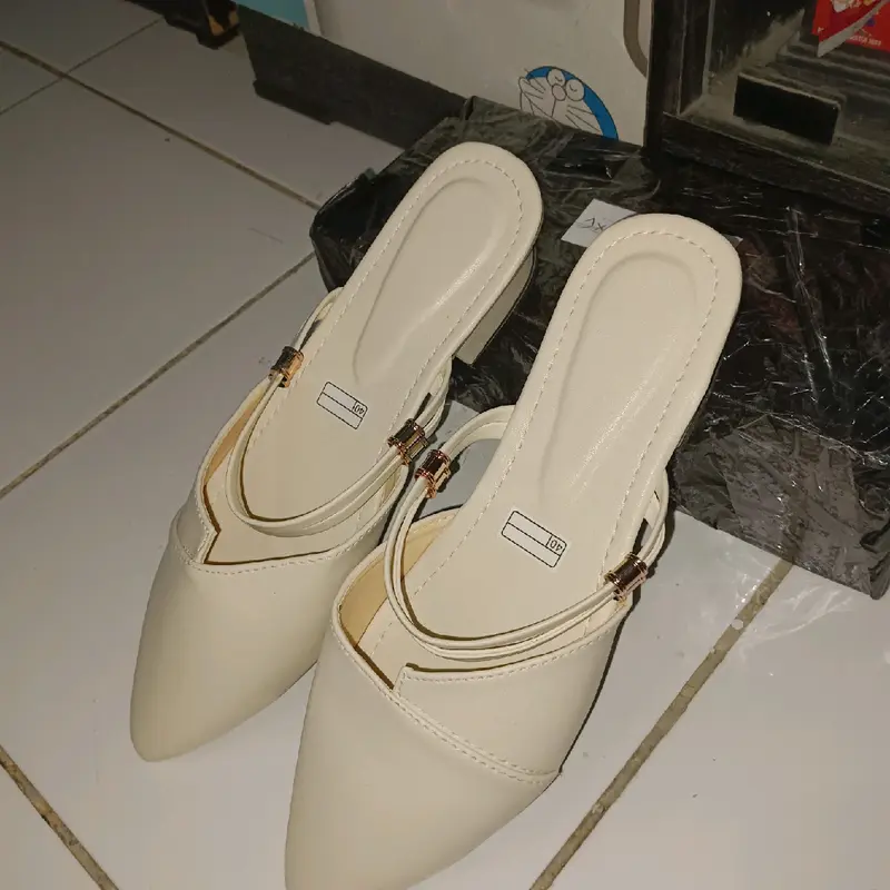 sandal sepatu wanita sandal mika premium hak tahu 3 cm 5