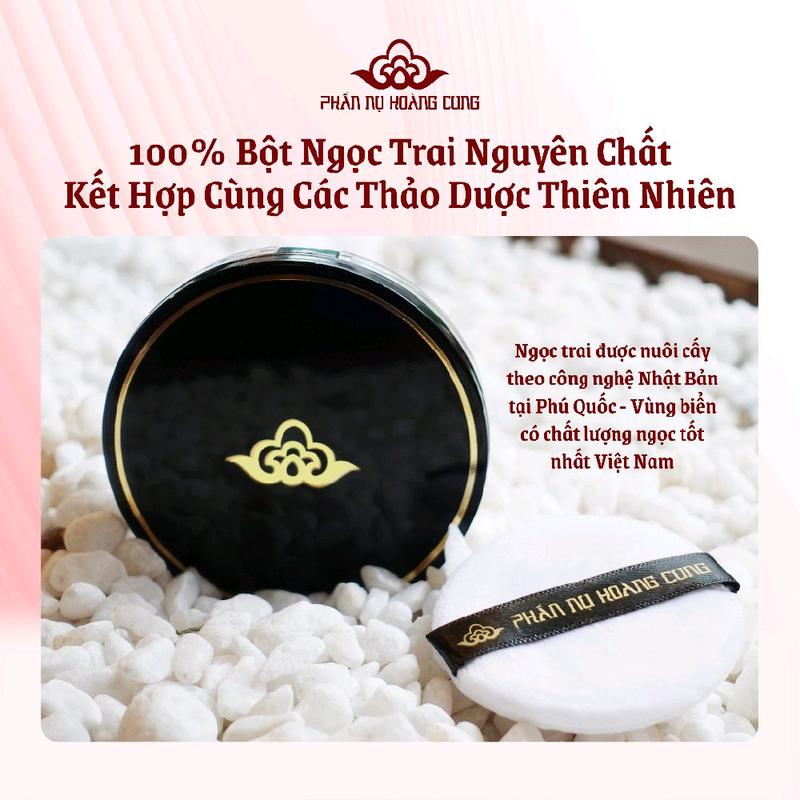 KOC PHẤN PHỦ BỘT NGỌC TRAI PHẤN NỤ HOÀNG CUNG Phấn Phủ Dạng Bột Kiềm Dầu Nhờn Mỏng Nhẹ Mịn Lì Vừa Trang Điểm Vừa Dưỡng Da 5g