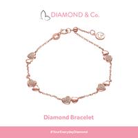 Gambar Diamond & Co - Gelang Berlian Wanita JNC-B14114 - Rose Gold dari Diamond & Co. Kota Tangerang Selatan 1 Tokopedia
