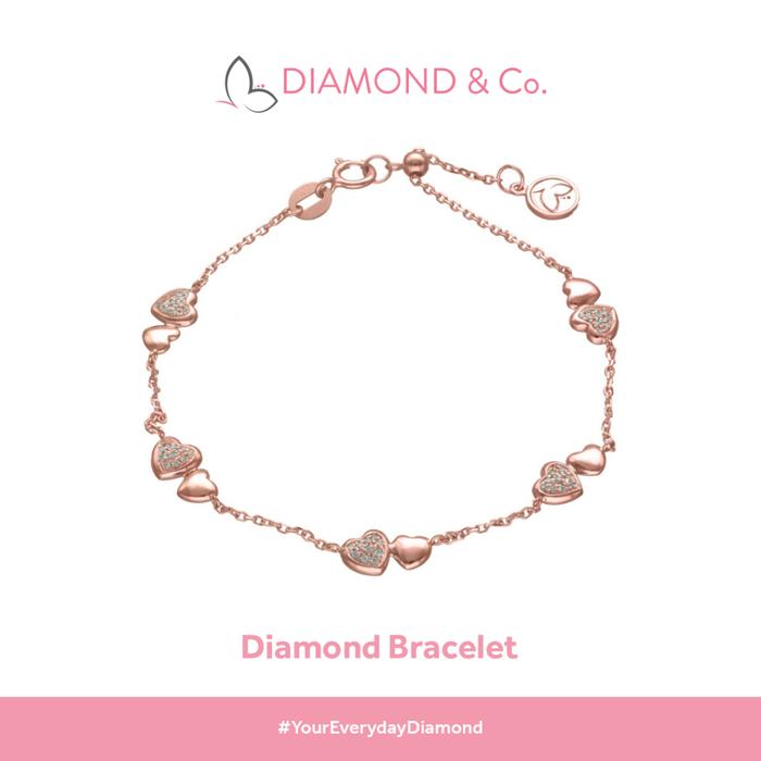 Gambar Diamond & Co - Gelang Berlian Wanita JNC-B14114 - Rose Gold dari Diamond & Co. Kota Tangerang Selatan Tokopedia