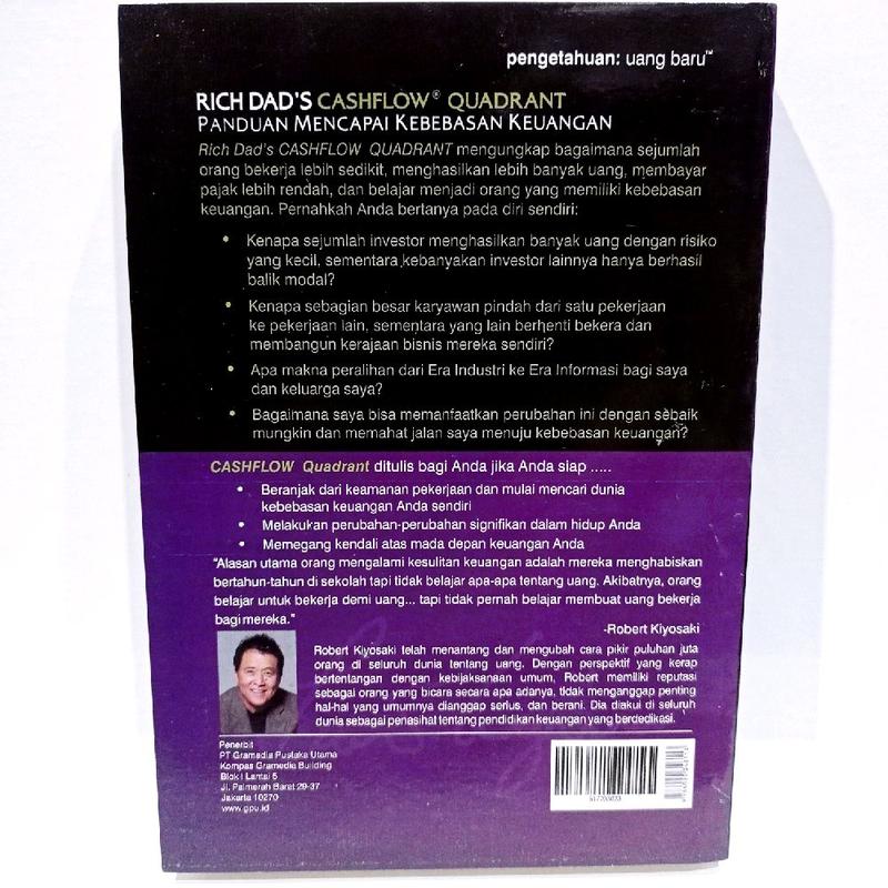 PAKET ISI 3 BUKU MOTIVASI CASHFLOW QUADRANT + THE PSYCHOLOGY OF MONEY + RICH DAD POOR DAD Soft Cover 4