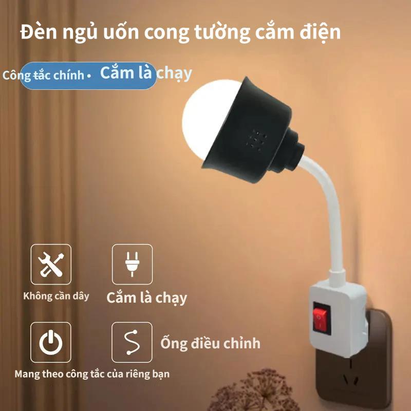 Đèn ngủ tiết kiệm năng lượng cắm điện cho bé bú LED dịu nhẹ bảo vệ mắt khẩn cấp…
