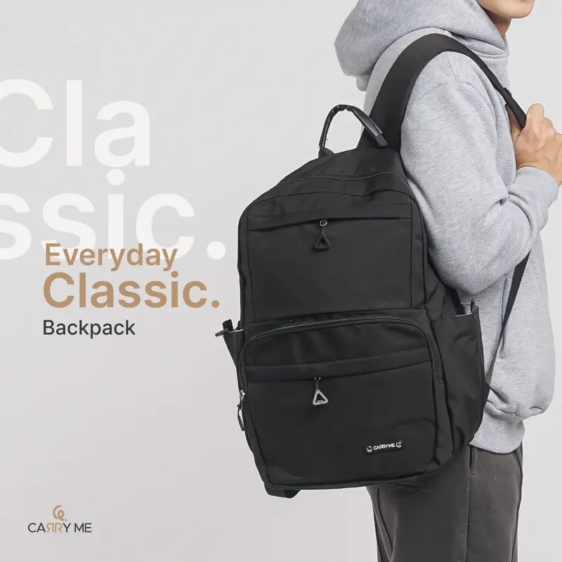 Carry Me - Everyday Classic Backpack / Ransel Pria Wanita / Ransel Sekolah Kuliah Kerja traveling 0