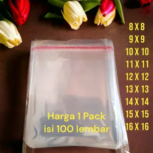 KHARISMA OPP PLASTIK LEM ISI 100 PCS PLASTIK DONAT PLASTIK RISOLES - PLASTIK OPP LEM - PLASTIK KACA