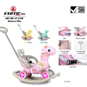 Exotic ET-2108 Ride On Mode Mainan Kuda Kudaan Anak Unicorn - ET-3114 - ET 2110 / Ride On Baby / Mainan Anak / Mainan Balita