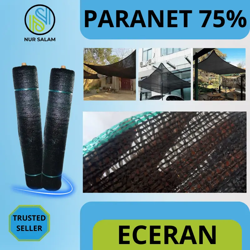 Promo Jaring Paranet 75 PERSEN Lebar 3 meter ( Eceran ) Tanaman Jaring Paranet