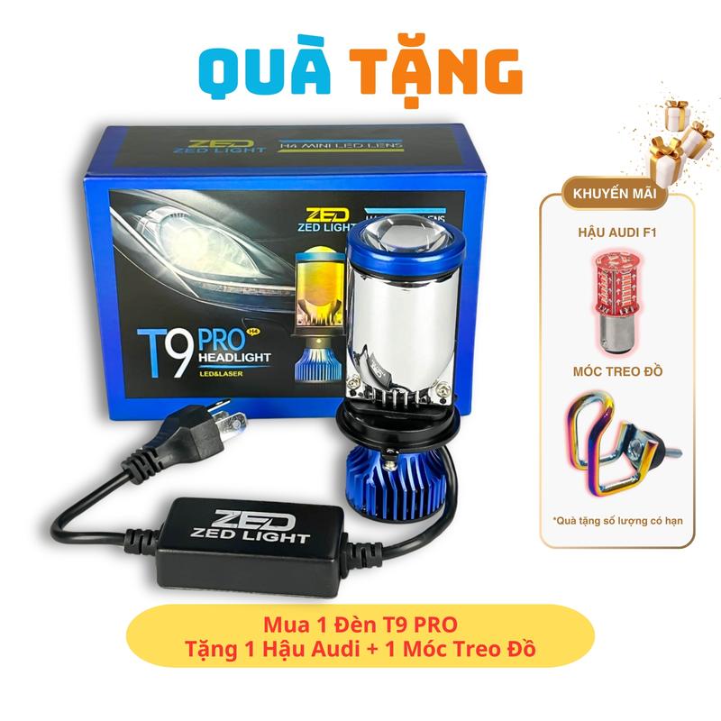 Đèn Pha LED Bi Cầu T9 PRO ZED LIGHT - 45W Ánh Sáng Vượt Trội, Cắt Sáng Chống Chói Mắt, 12 24V Điện Bình Chuyên Lắp ÔTô Xe Máy - Phụ Tùng