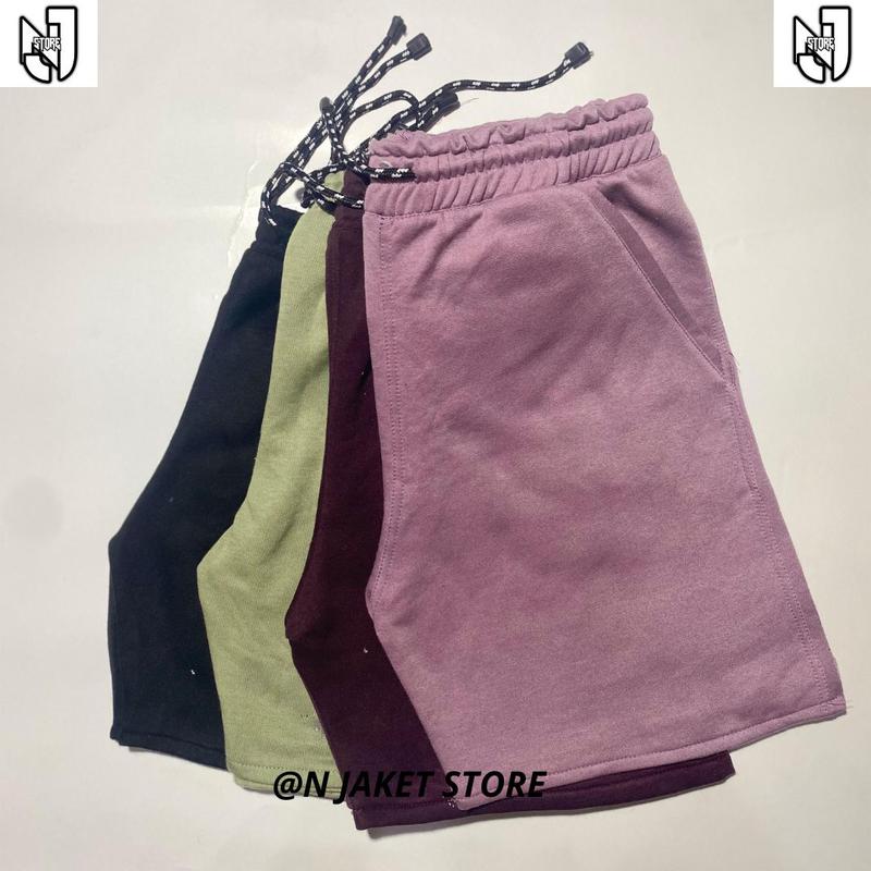 NJSD.IDCELANA PENDEK BOARDSHORT /CELANA PENDEK / UNISEX PEREMIUM Tebal Pria Hitam Katun Casual Pant Santai Dewasa 3