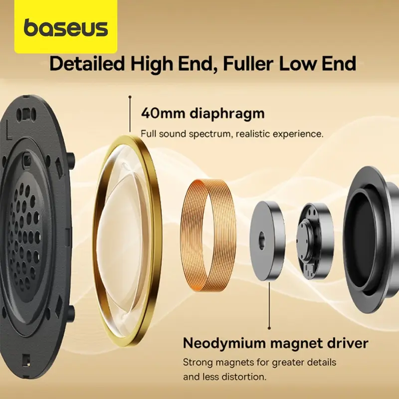 [NEW PRODUCT] BASEUS Bowie D05 ENC Foldable Playing Time up to 70 jam  3D Audio Stereo Bass | Wireless Headphone Gaming Utlra Low Latency  Bluetooth 5.3 5