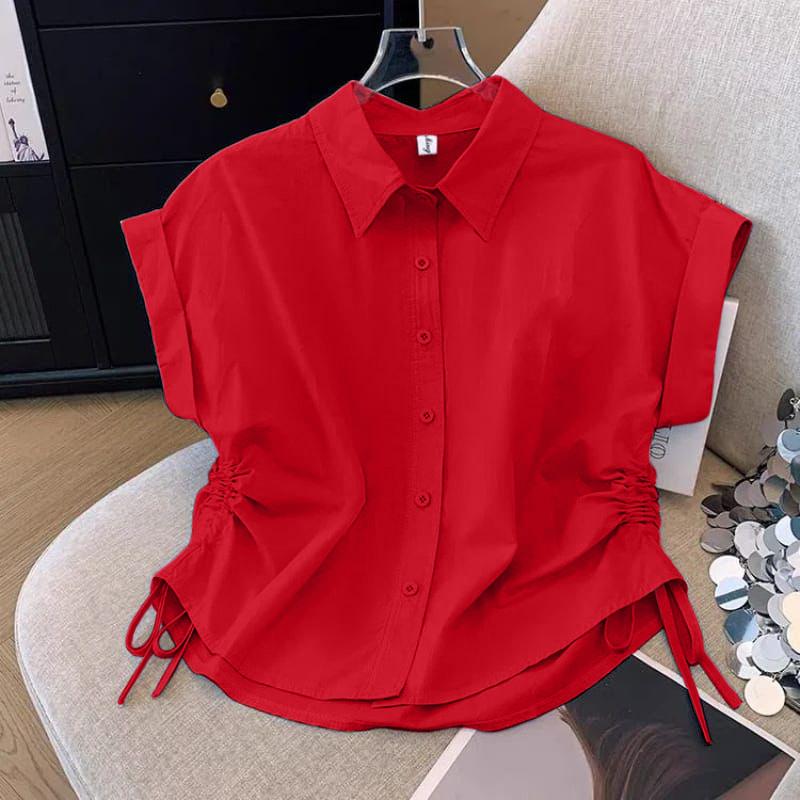 152-KEMEJA & BLOUSE ATASAN WANITA OVERSIZE/BLOUSE WANITA/ATASAN WANITA TERBARU/KEMEJAWANITA Katun Baju