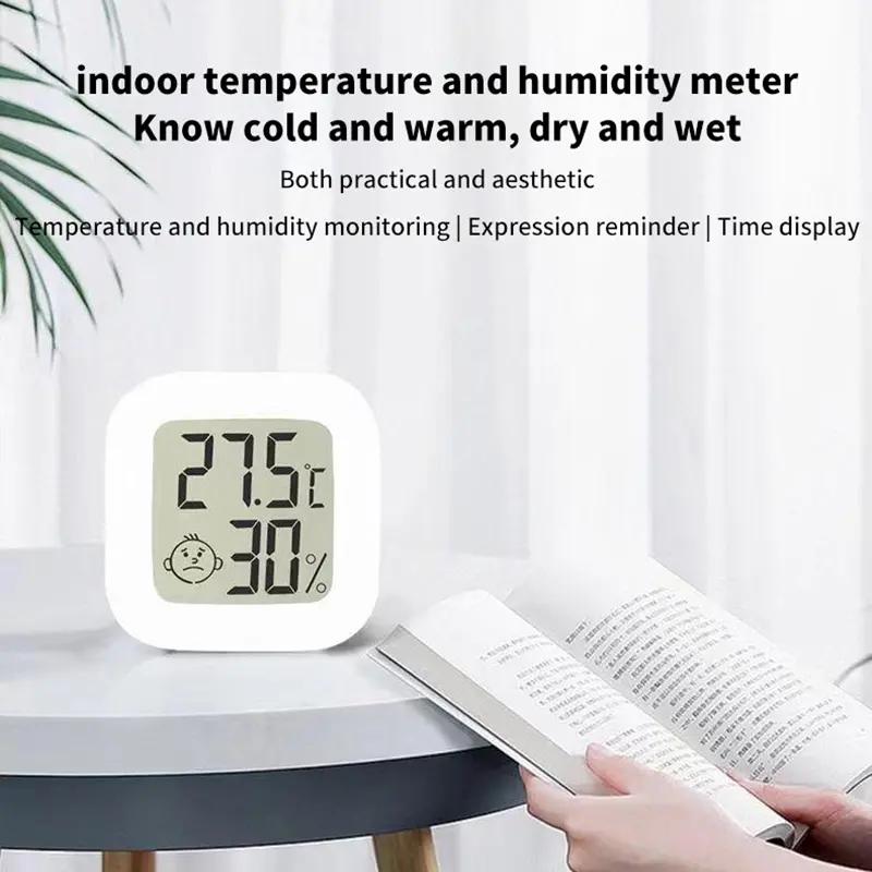 Nhiệt ẩm kế điện tử LCD đo nhiệt độ độ ẩm phòng chính xác cao cảm biến thông…