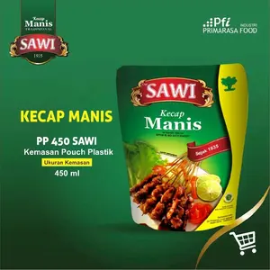 Saus Instan Kecap Manis Cap Sawi Kemasan Sachet 450ml - Botol, Pedas, Asin, Saos Sauce Tiram