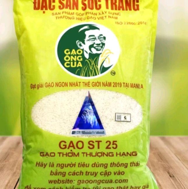 ( 10kg ) ST25 Ô CUA CHÍNH HÃNG CÓ MÃ QR THƠM DẺO NGỌT NGON CƠM gạo st 1