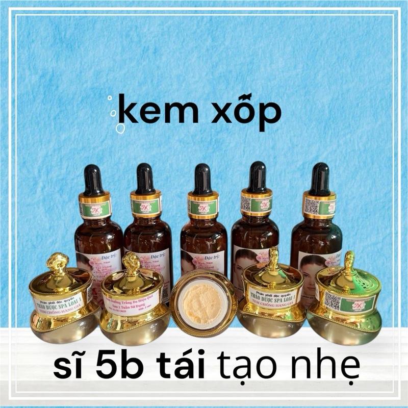 5 combo tái tạo thảo dược NÚT ĐEN Âhổ trợ nám sạm tan nhang mun