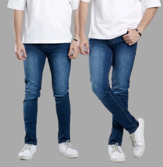 Celana jeans pria Bahan streach melar pensil Slimfit cowok panjang cowo skinny (Promo celana jeans jins jean jin pria paling murah 2