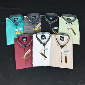 R-ONE CANVANY kemeja lengan pendek list kerah kekinian model terbaru