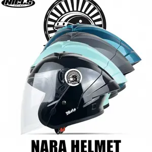 Helm Half Face NIELS ZR16 Dewasa SNI Motorcycle solid single visor