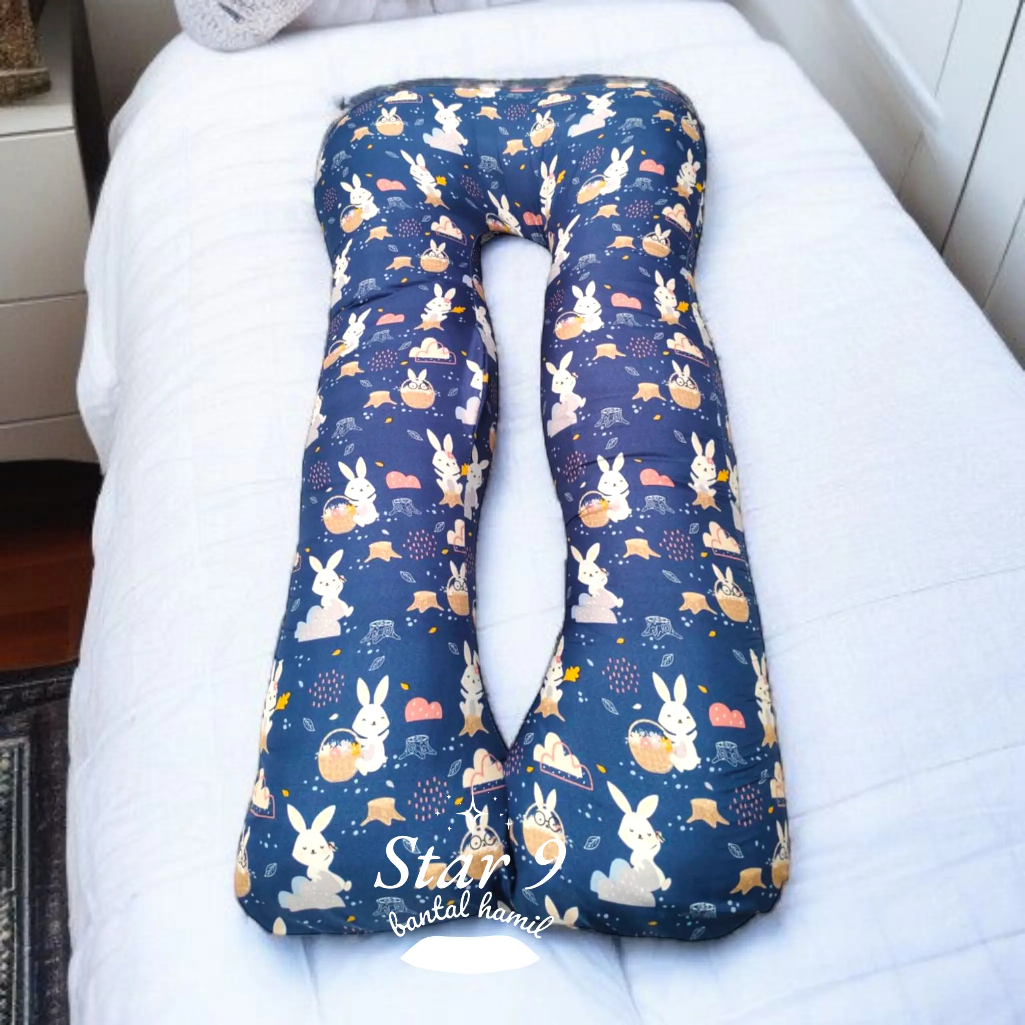 Bantal Hamil Motif Bolak-balik Mickey mouse Bayi Empuk Katun