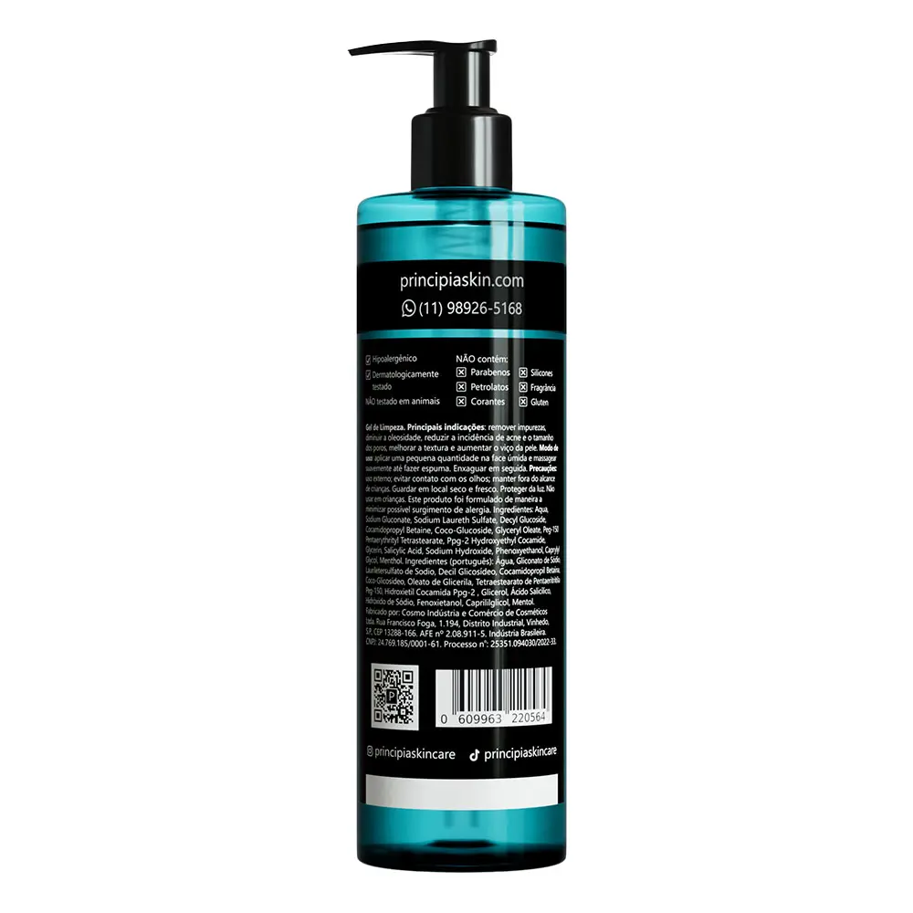 Imagem 4 de Principia GL-01 - Gel de Limpeza Facial 350g (Peles oleosas)