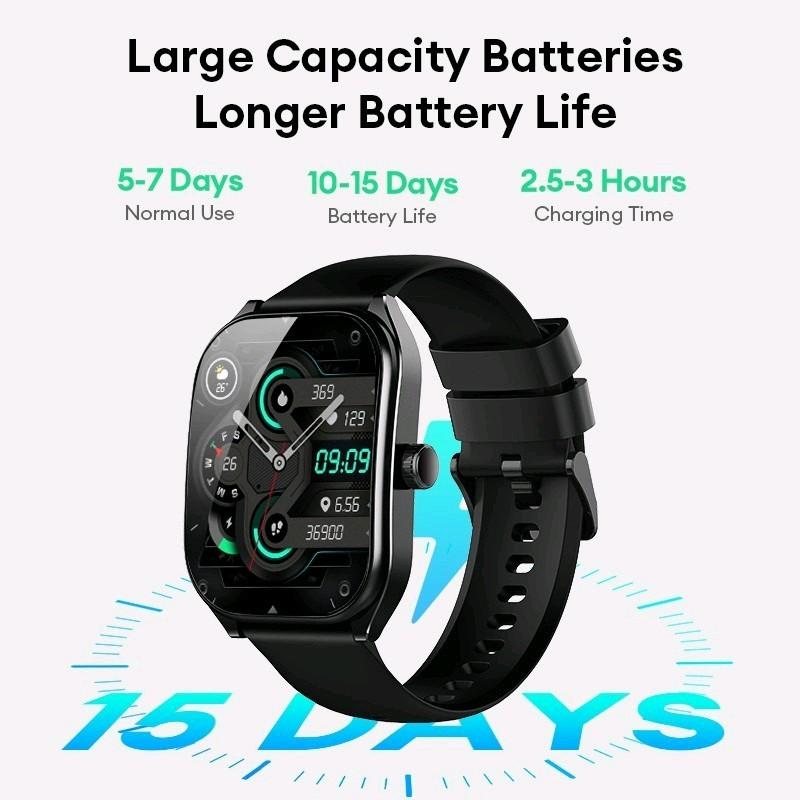 Aolon Curve Smart Watch Amoled IP68 Waterproof 2.01-inch Curved IPS Screen Bluetooth Call Running Pace Custom Wallpaper Smartwatch Health Monitoring Jam Kaca 2