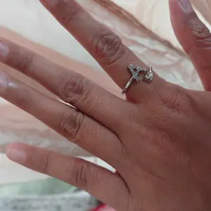 [COD] GD K59 Cincin Huruf Silver Abjad Huruf A-Z Tahan Karat Perhiasan Wanita Inisial Nama