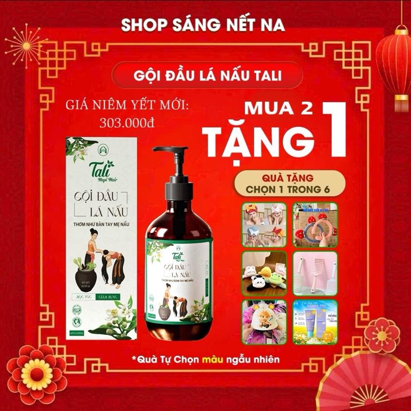 COMBO 2 CHAI Dầu Gội Đầu Lá Nấu Tali Hair Loại 300ml Giúp hỗ trợ mọc tóc Giảm Gãy Rụng Giảm Gàu Giảm Ngứa Tóc Suông Mượt Dành Cho cả Nam và Nữ Chăm Sóc Tóc
