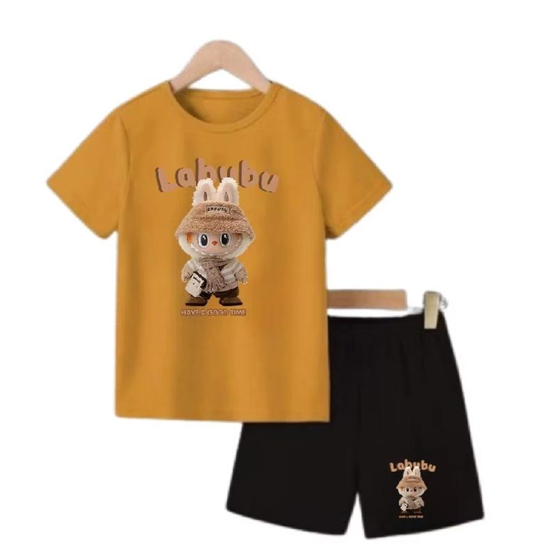 Product Introduction of Baju Dan Celana Labubu Lucu Kaos Celana 1 set Stelan Anak usia 2-12Tahun Setelan Anak Perempuan Dan Laki-laki Cowok Setelan Anak Labubu Anak Cewek Cowok Bayi 34