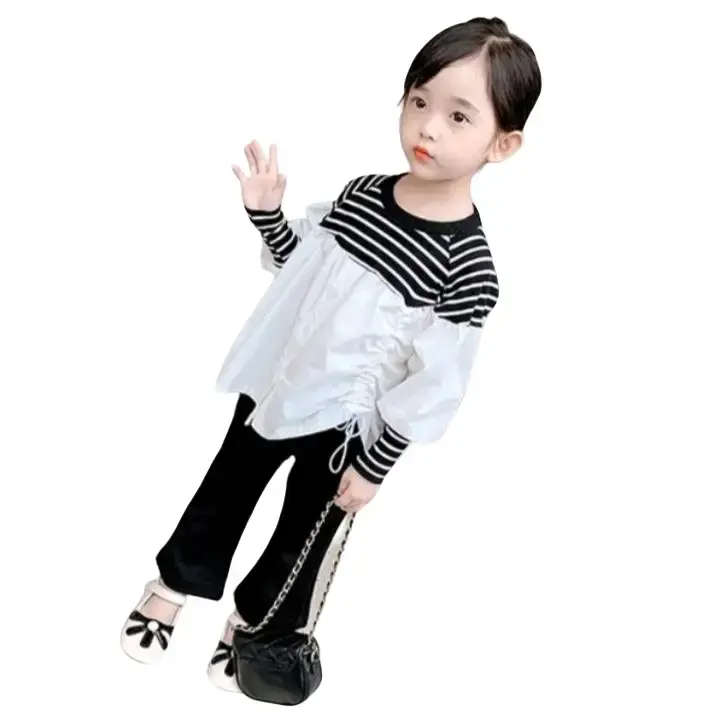 setelan baju anak perempuan import korean style usia 2 - 6 tahun Katun 0