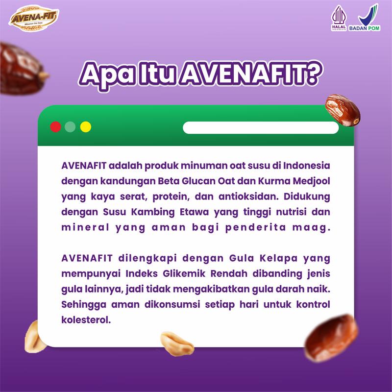 Product Introduction of AVENAFIT Minuman Oat Susu Untuk Sarapan & Turunkan Kolesterol [1 Box] | Makanan Sarapan Sehat | Food Food Oatmeal Cereal Makanan Instan 1