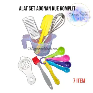 Set Alat Adonan Kue Komplit 7 ITEM / Alat Pembuat Kue Serbaguna Kitchenware