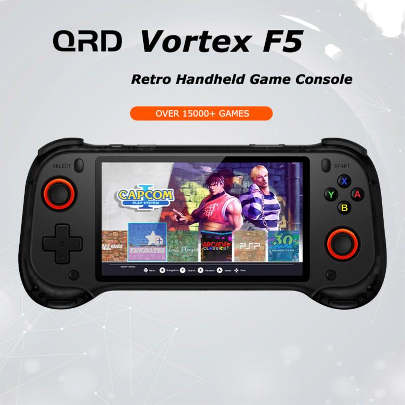【QRD Vortex F5 】Handheld game console,Retro Handheld Game Console ...