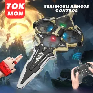 Foam EPP RC Plane Remote Control 2.4G RC Pedang Terbang LED Dual Remote Control