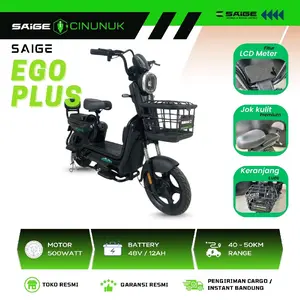 Sepeda Listrik Saige Ego Plus Original Garansi Resmi