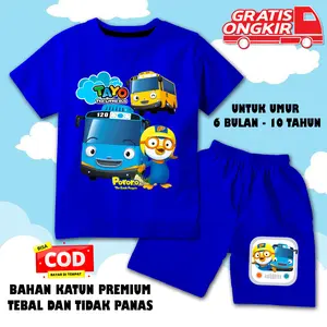 hasuto-setelan anak laki laki / setelan anak perempuan / baju anak karakter usia 6 bulan-10 tahun 46