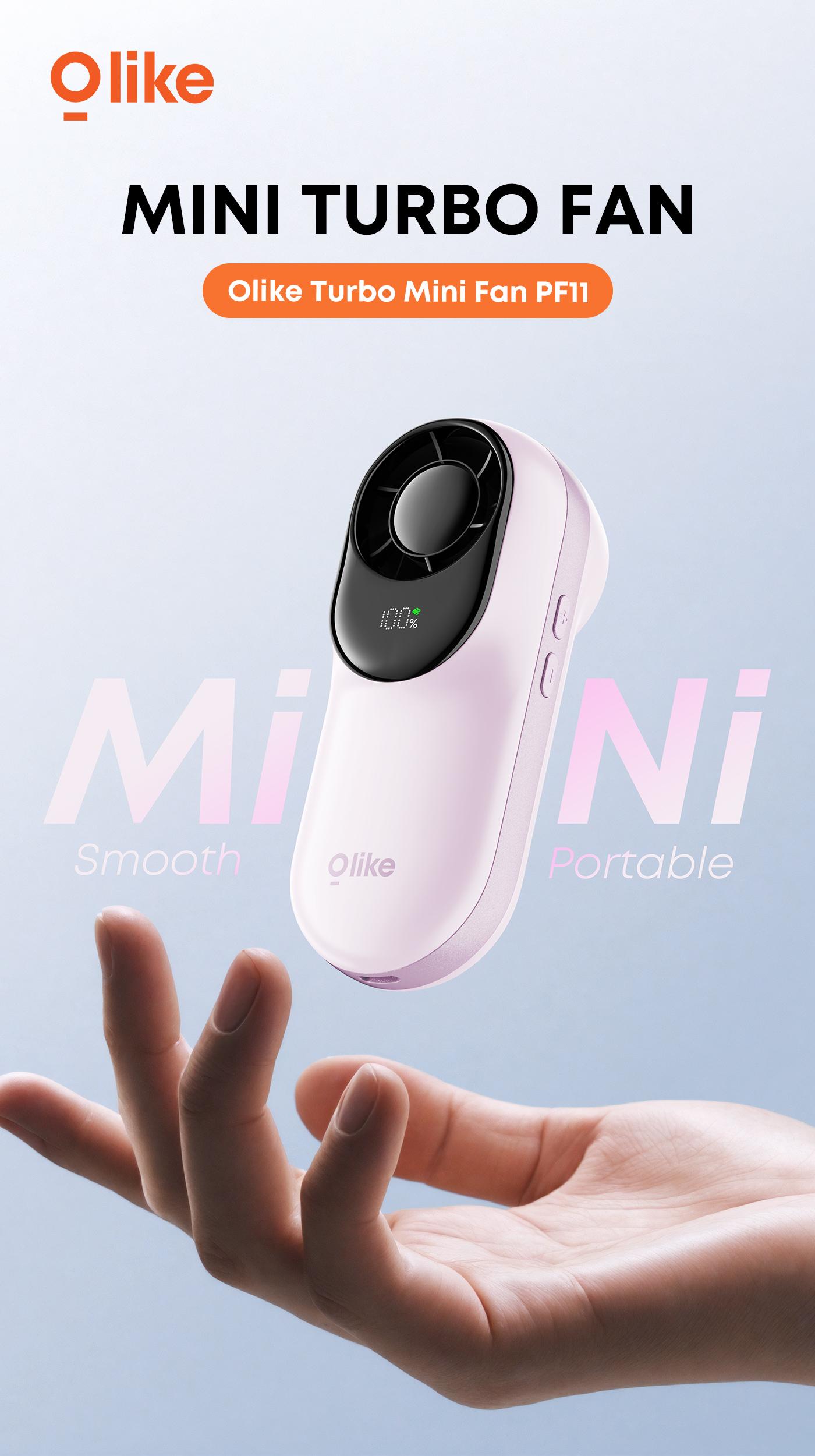 [NEW PRODUCT] OLIKE Turbo Mini Fan PF11 High Speed Kipas Angin dengan 100 Gears LED Display dan Baterai 11H Original