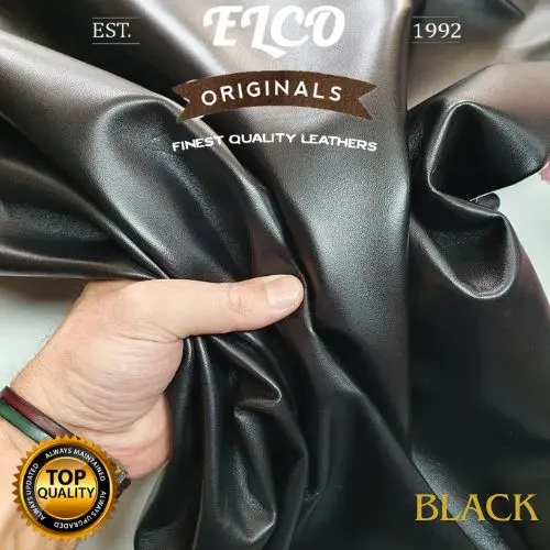 Kulit Domba Warna Hitam Kualitas Premium untuk Jaket, Tas, Dompet dan Sarung Tangan Black Outfit
