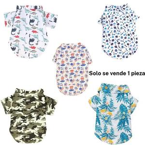 Camisa multicolor para perros pequeños y medianos, perfecta para varias festividades, viajes, el hogar y fiestas, hecha de material de poliéster