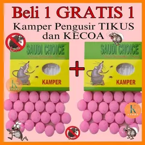 Beli 1 Gratis 1 Kamper Tikus SAUDI CHOICE 40 gram Saudi Choice Kamper Anti Tikus dan Kecoa 40g