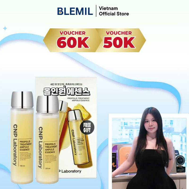   Set 2 Chai  Nước Thần Keo Ong CNP PROPOLIS TREATMENT AMPULE ESSENCE 150ml + 100ml 