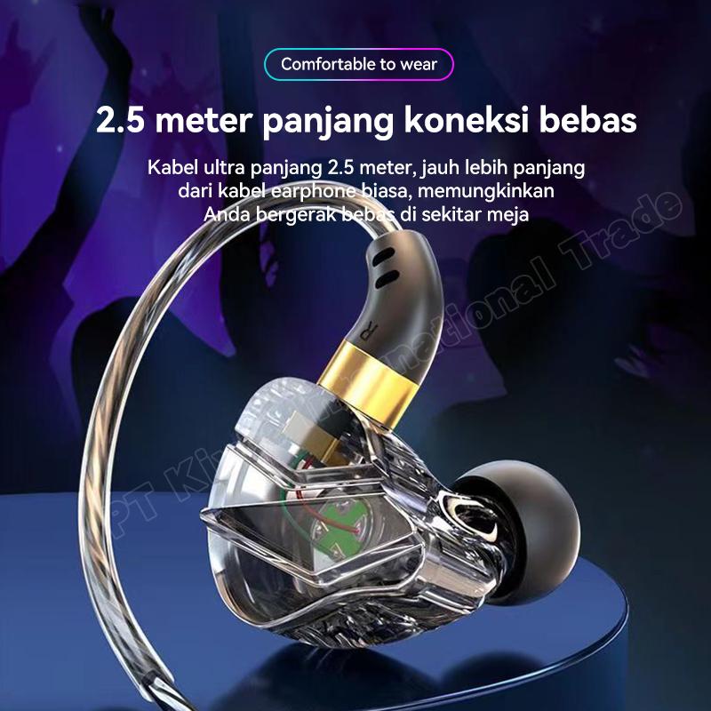 ASTON Headset Gaming Kabel USB Music In Ear Bass Handsfree for Ponsel Komputer PS4