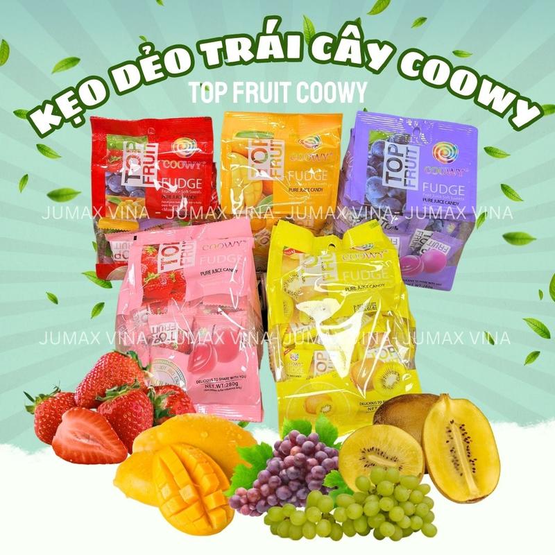 Kẹo dẻo trái cây Coowy TOP FRUIT COOWY xoài, hỗn hợp 280g 2