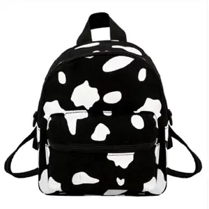 Tas Ransel Mini Wanita Anak Gadis RemajaTas Punggung Motif Sapi Treandy Korean Stlye Kekinian