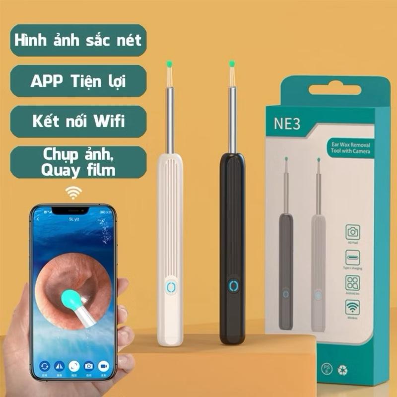 Dụng Cụ Lấy Ráy Tai NE3 Pro Có Gắn Camera Nội Soi Đa Năng Hình Ảnh Sắc Nét