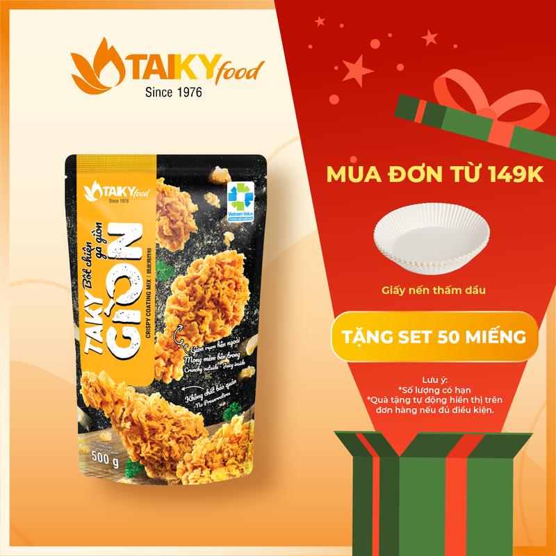   500G  Bột chiên gà giòn Tài Ký TAKYGION – Sản phẩm Việt Nam không chất bảo quản 